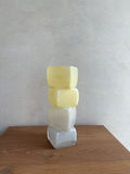 Yellow & Blue Smoke Glass Vase