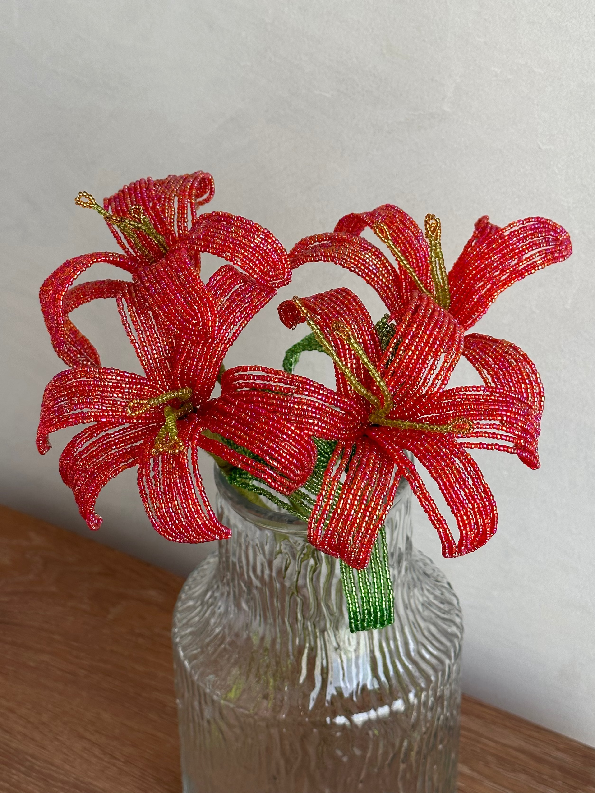Golden Red Lily Bouquet