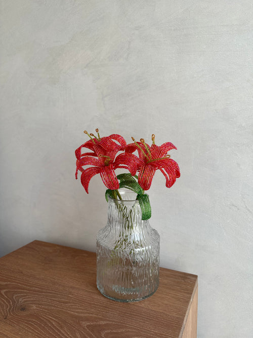 Golden Red Lily Bouquet