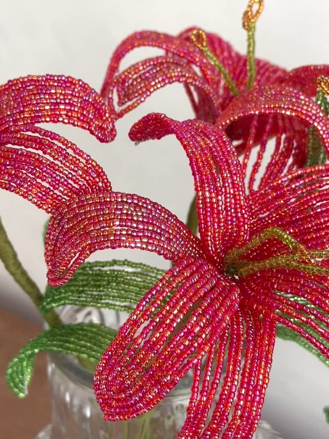 Golden Red Lily Bouquet