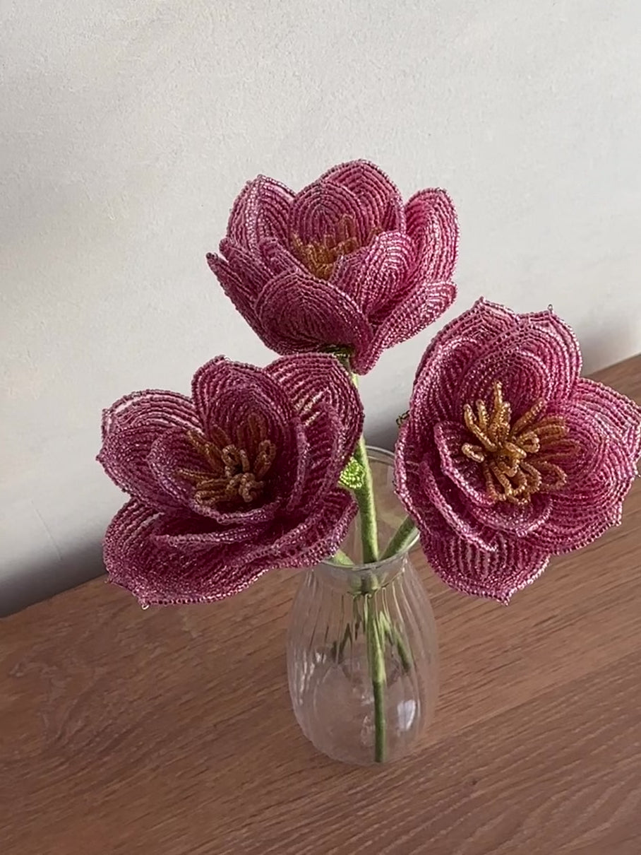 Mauve Rose Trio Bouquet
